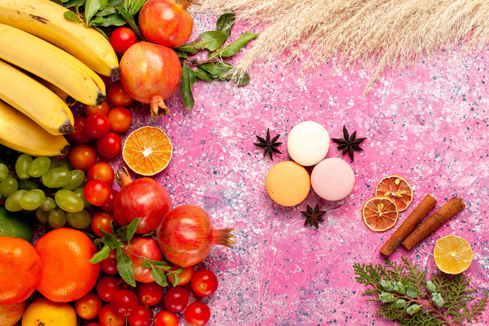 Alimentos naturales frescos y coloridos